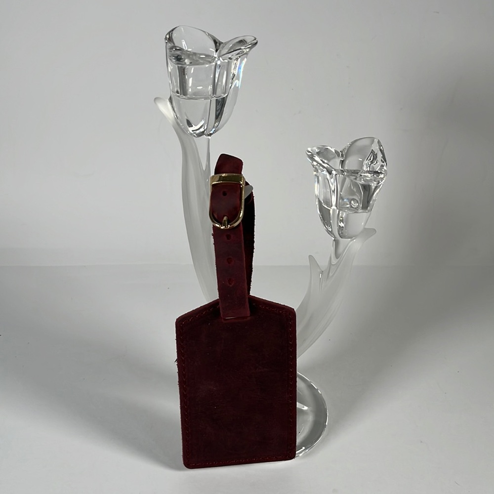 Luggage Tag New genuine Leather Hand Made